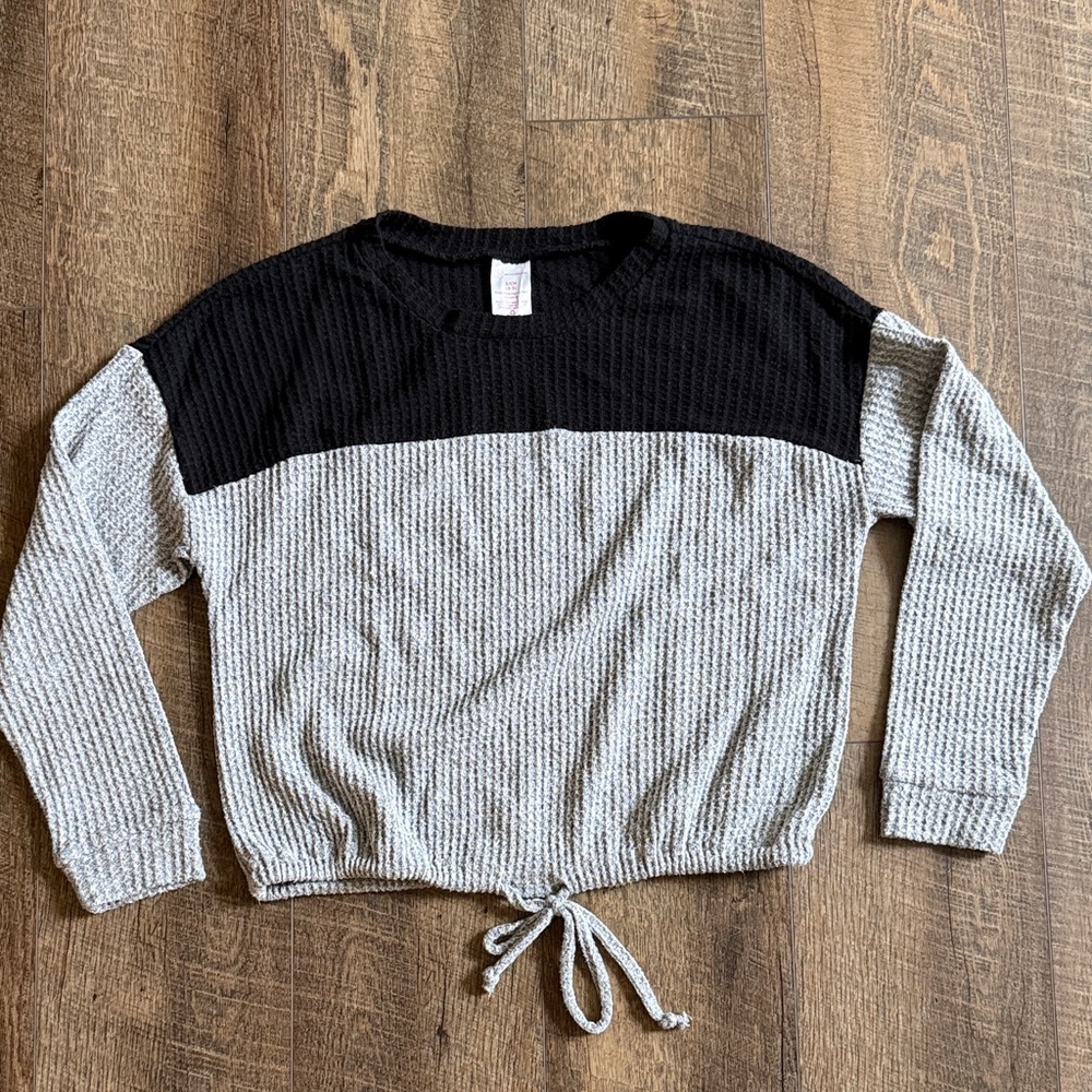 NOBO Black and Gray Crew Neck Sweater